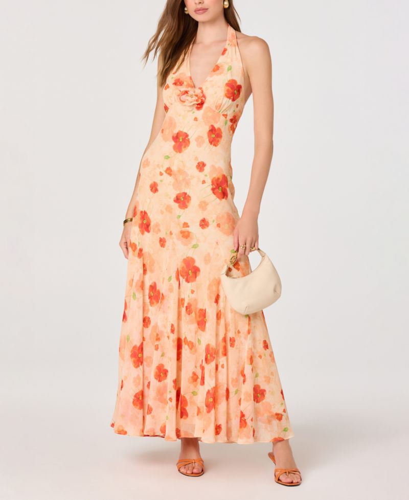 Women's Yasmeen Halter Neck Printed Dress