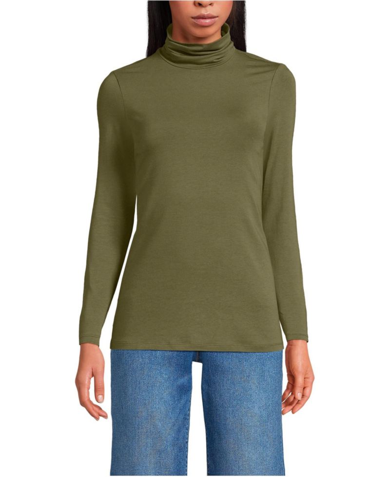 Women's Lightweight Jersey Long Sleeve Turtleneck