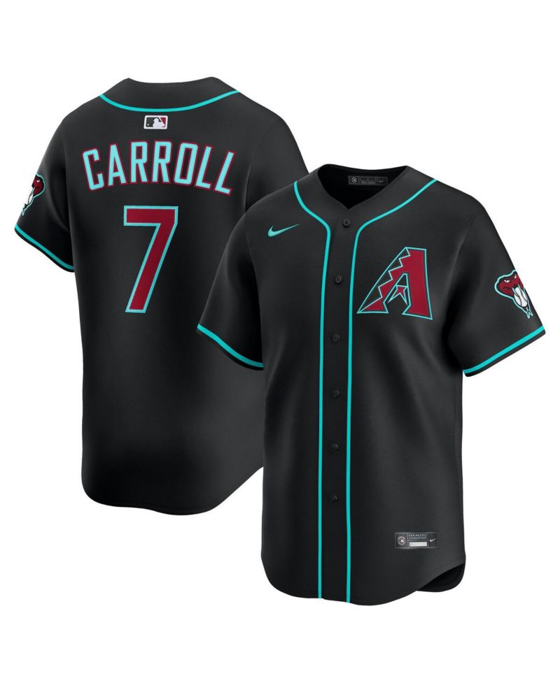 Men's Corbin Carroll Black Arizona Diamondbacks Alternate Limited Player Jersey