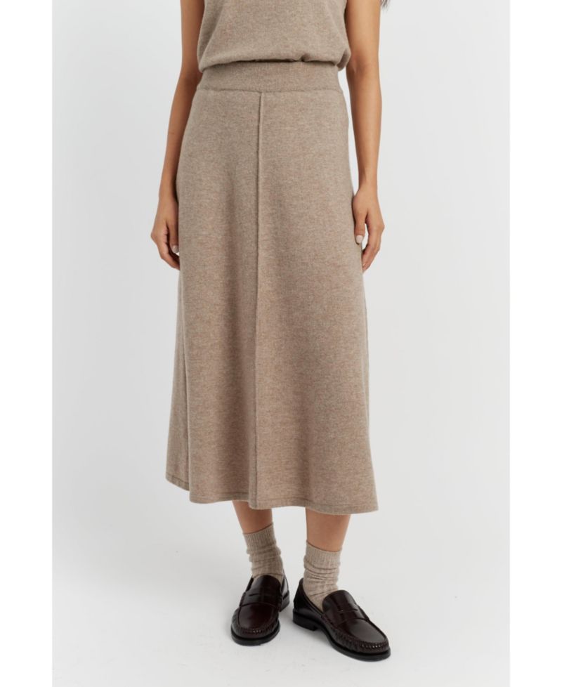 Women's Chinti and Parker Wool Cashmere Midi Skirt