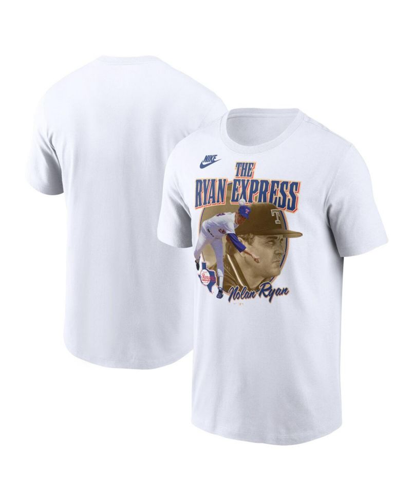 Men's Nolan Ryan White Texas Rangers Cooperstown Legends Graphic T-Shirt
