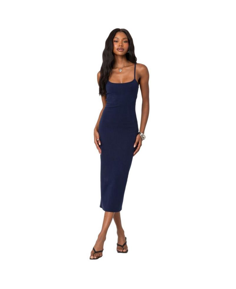 Women's Air back slitted midi dress