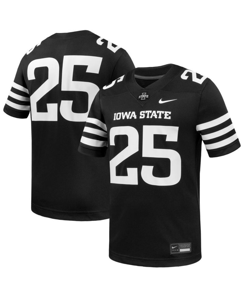 Men's 1 Black Iowa State Cyclones Untouchable Replica Game Jersey