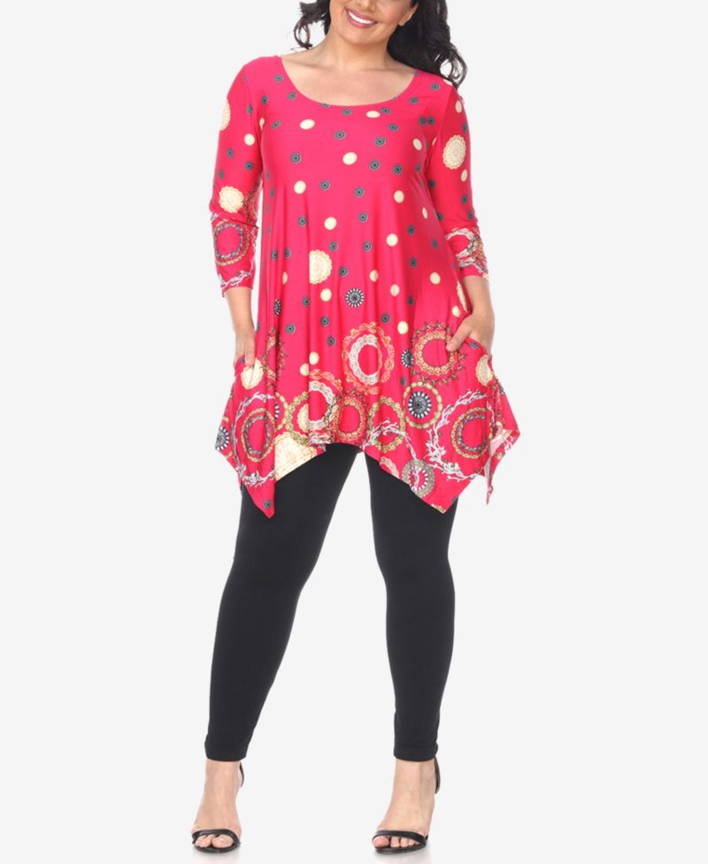 Plus Size Erie 3/4 Sleeve Tunic Top