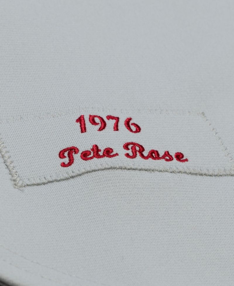 Men's Pete Rose Gray Cincinnati Reds 1976 Authentic Jersey