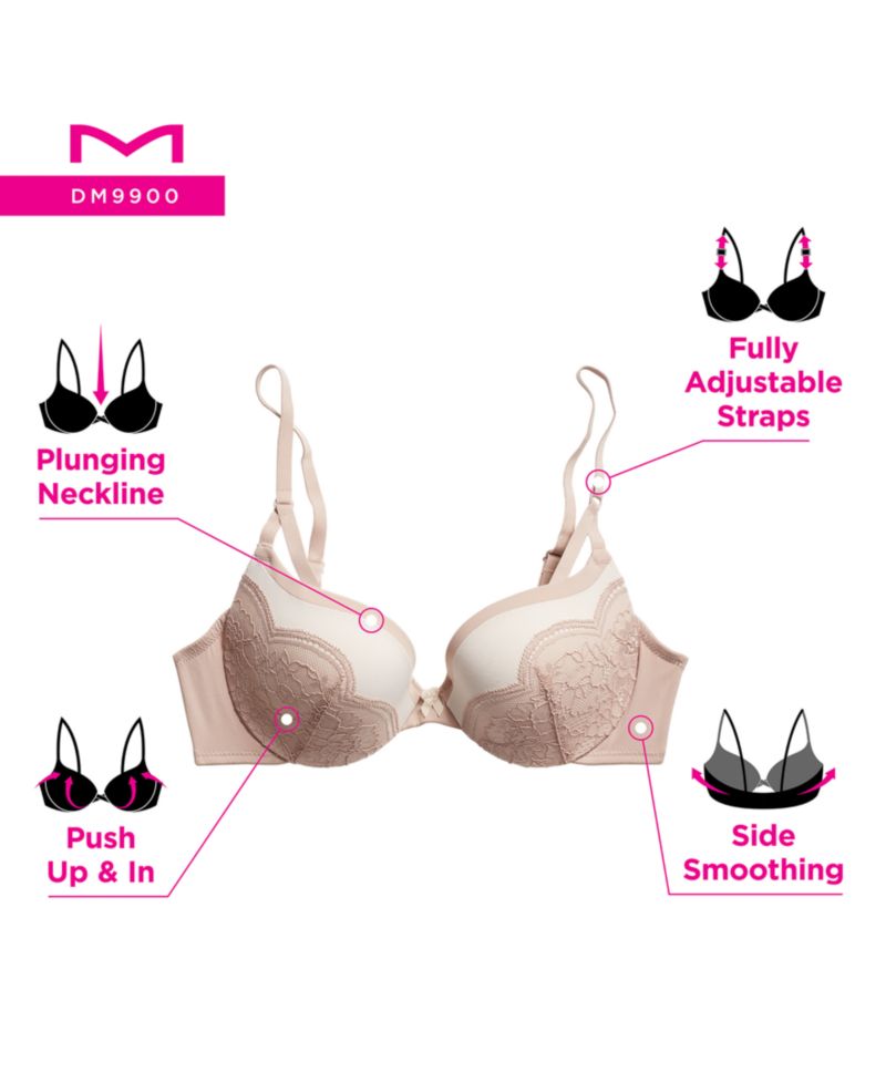 Love the Lift Rose Gold Lace Push Up Bra DM9900