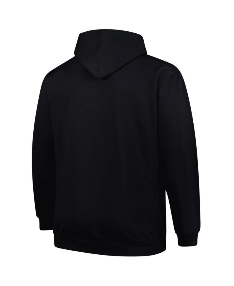 Men's Black Los Angeles Rams Big & Tall Pop Pullover Hoodie