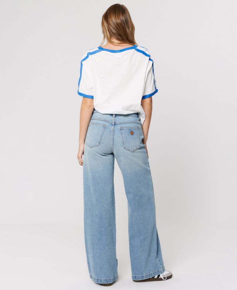 Women's Stevie Mid-Rise Wide-Leg Jeans