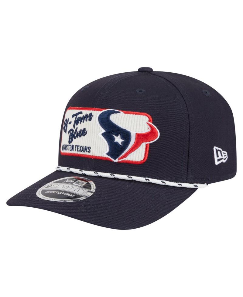 Men's Navy Houston Texans Chant 9SEVENTY Stretch-Snap Hat