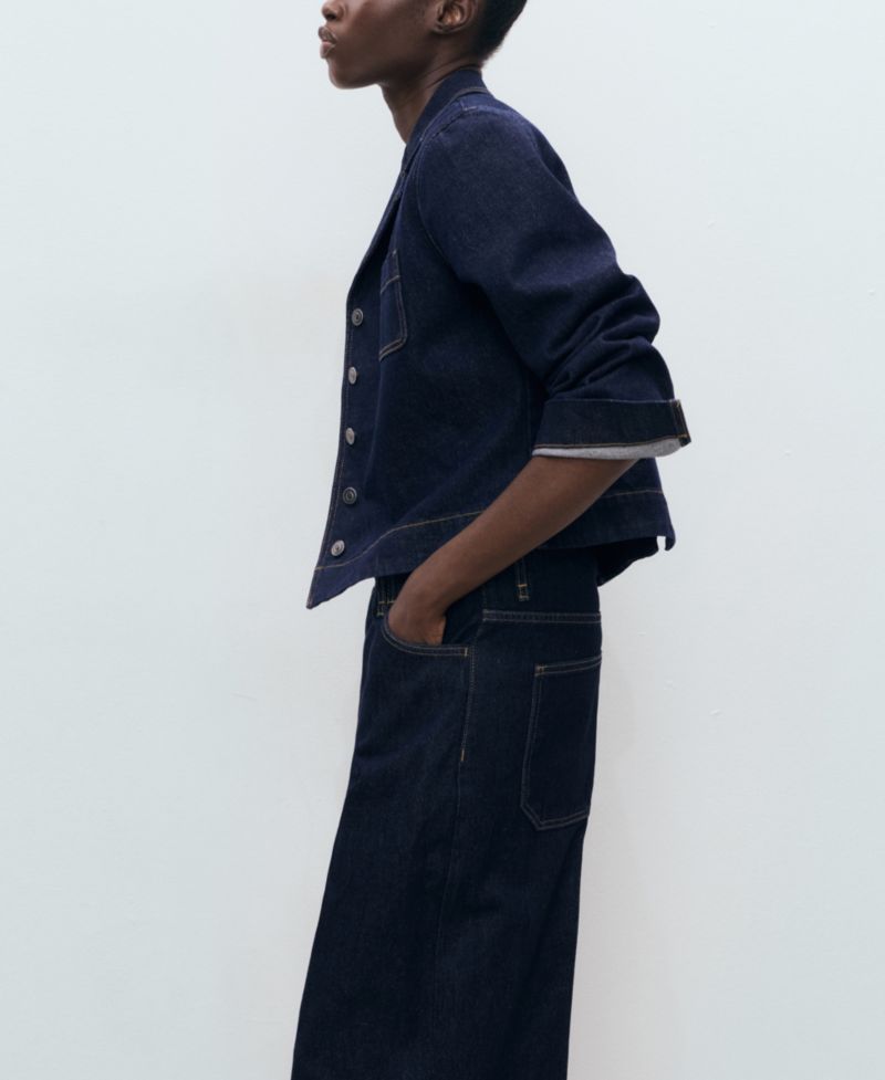 Women's Mid-Rise Denim Bermuda Shorts