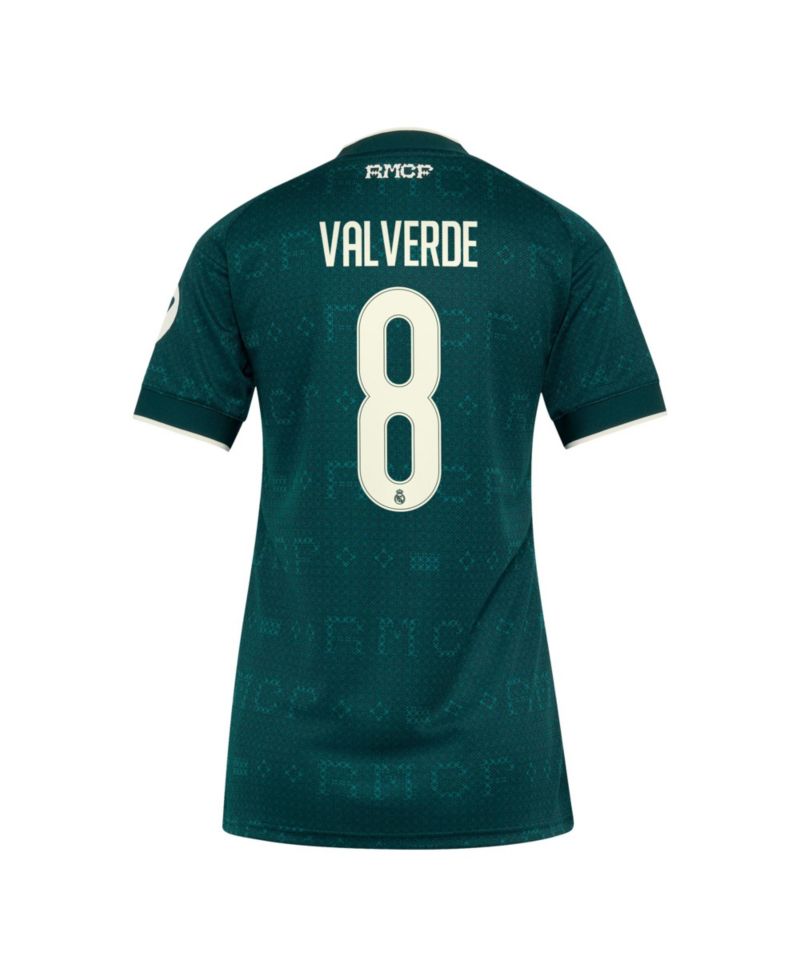 Women's Federico Valverde Green Real Madrid 2026/27 Away Replica Jersey