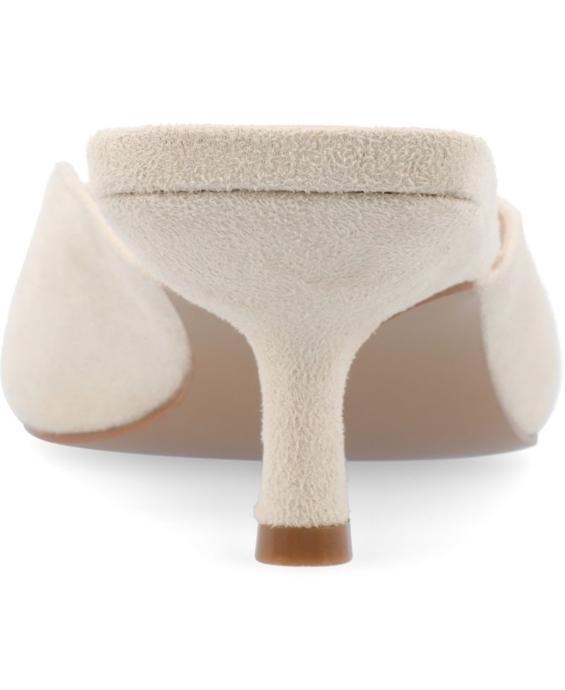 Women's Larna Square Toe Slip On Kitten Heels