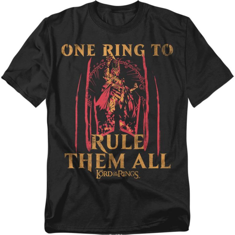 Big & Tall Sauron Helmet And Ring T-Shirt