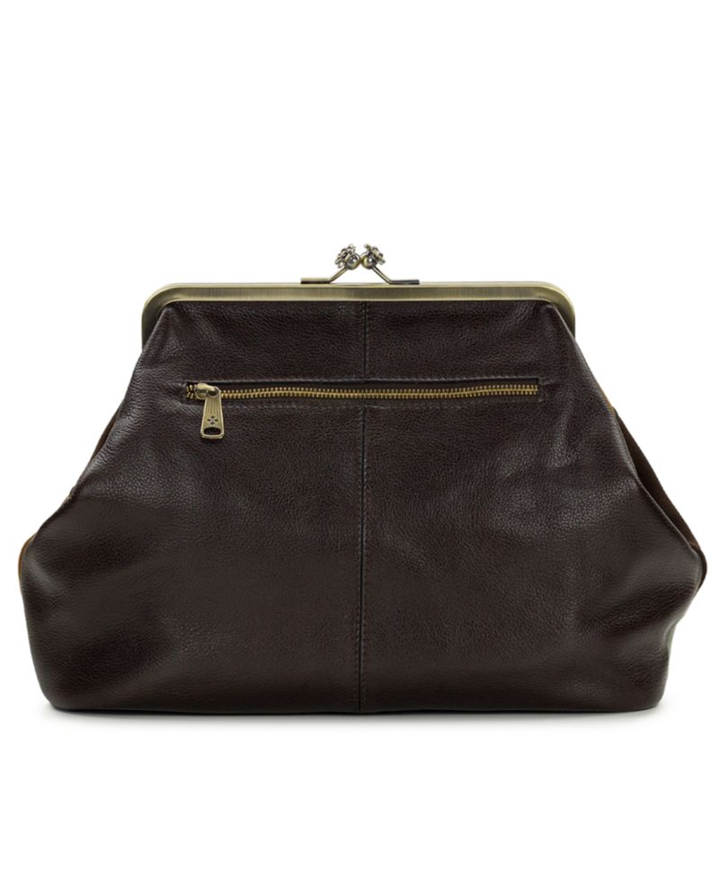 Vivienne Suede Medium Patchwork Frame Crossbody Handbag