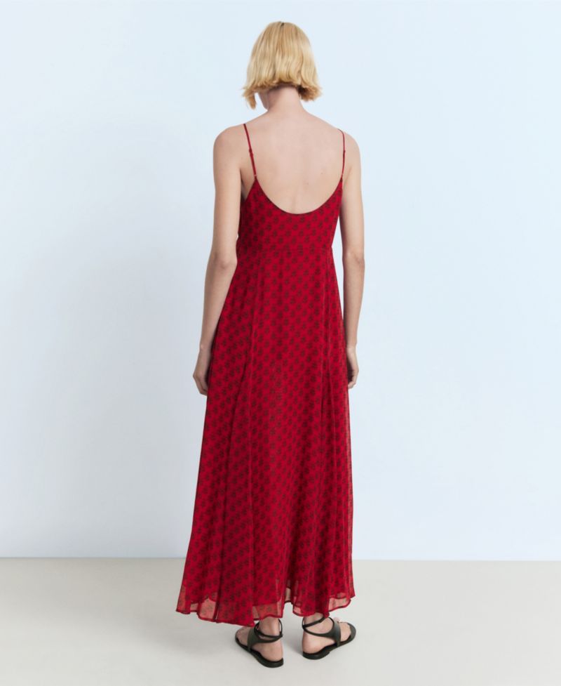 Women's Floral-Print Chiffon Dress