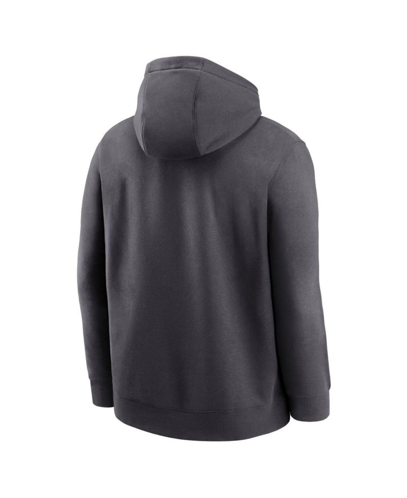 Men's Anthracite Georgia Bulldogs Primetime Club Fleece Pullover Hoodie