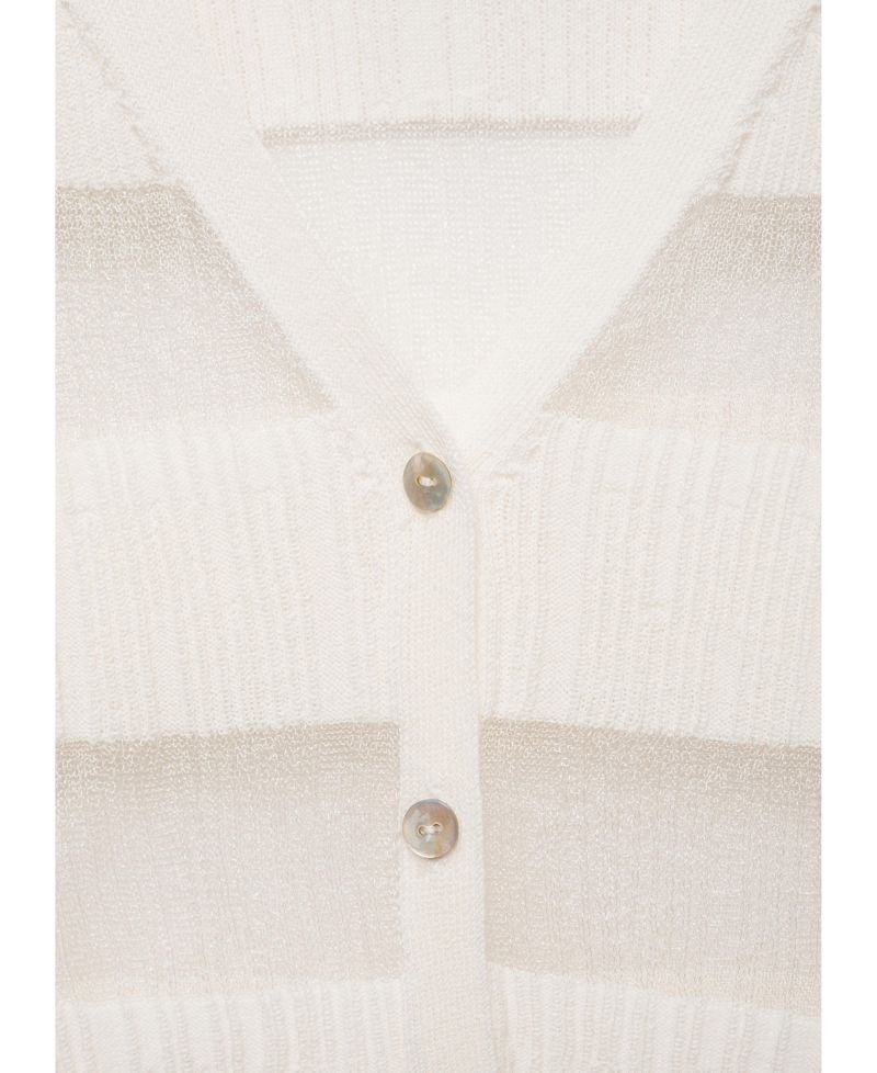 Women's Sheer Textured Cardigan Sweater
