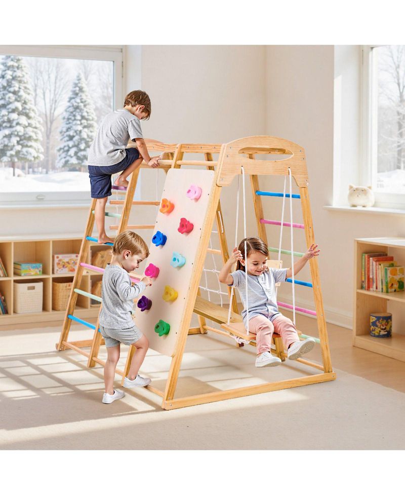 7-in-1 Wooden Indoor Playground