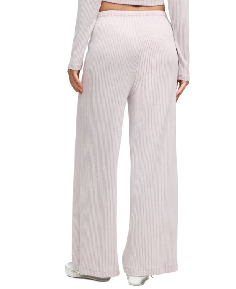 Women's Essentials Ribbed Wide-Leg Pants