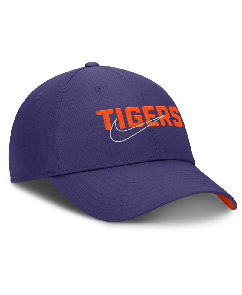 Men's Purple Clemson Tigers Club Prep Performance Adjustable Hat