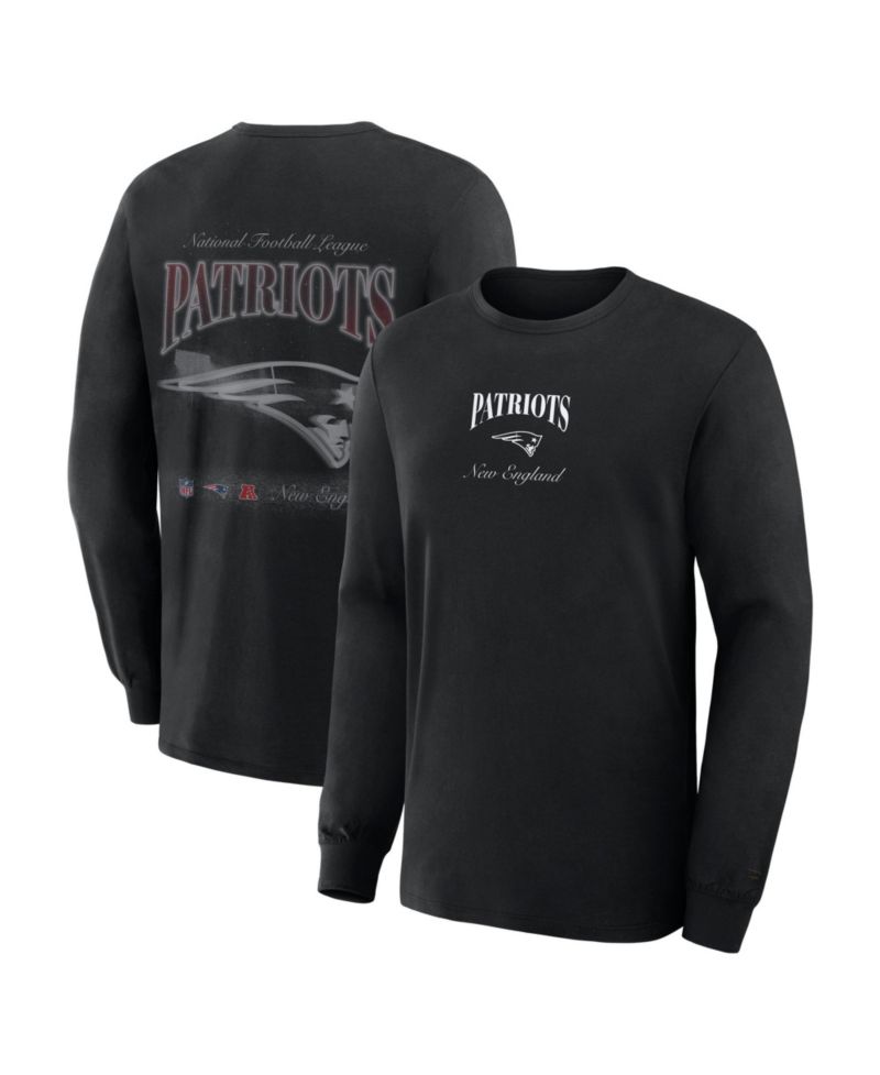 Men's New England Patriots Midnight Falls Long-Sleeve T-Shirt