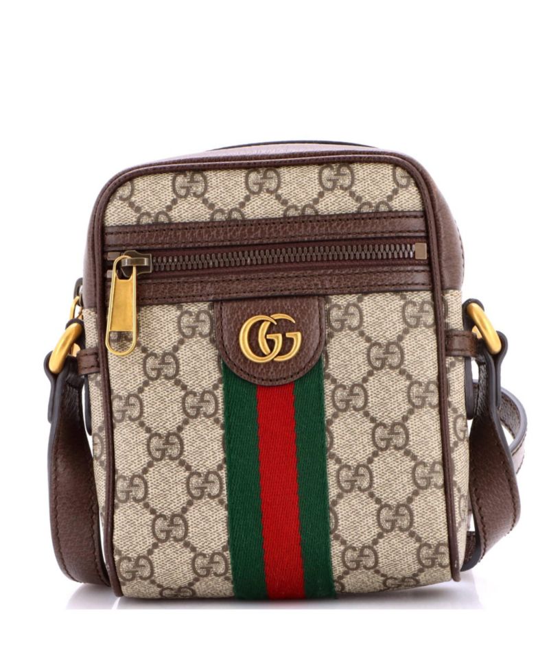 Mini Ophidia Messenger Bag GG Coated Canvas