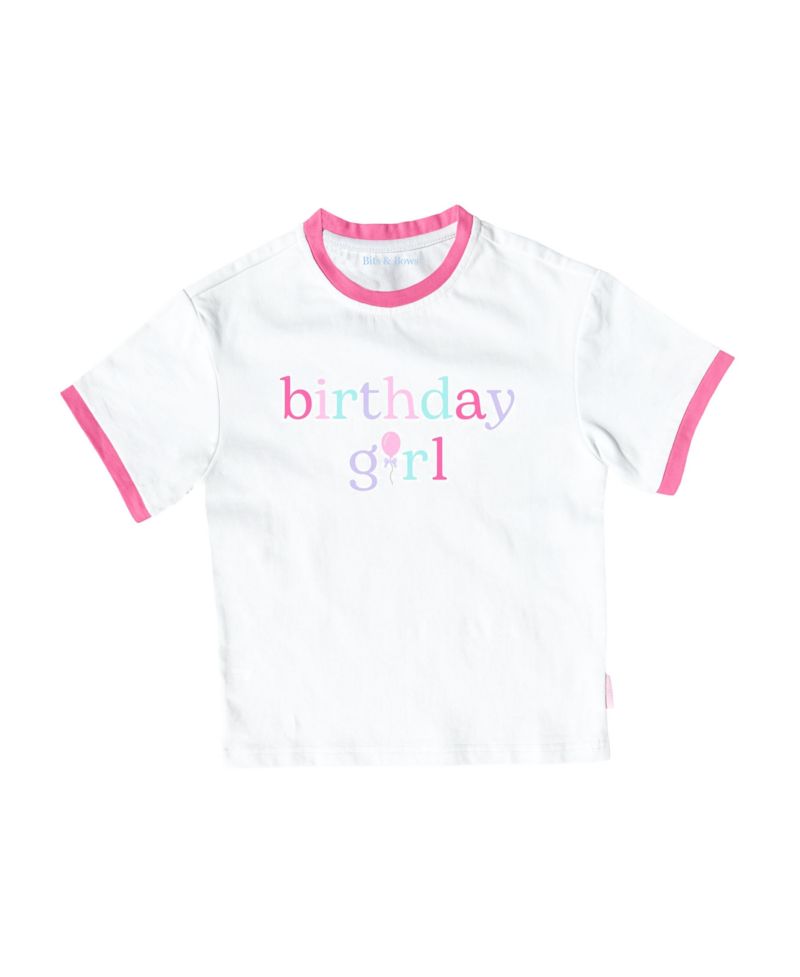 Girls Birthday Girl Crewneck T-Shirt