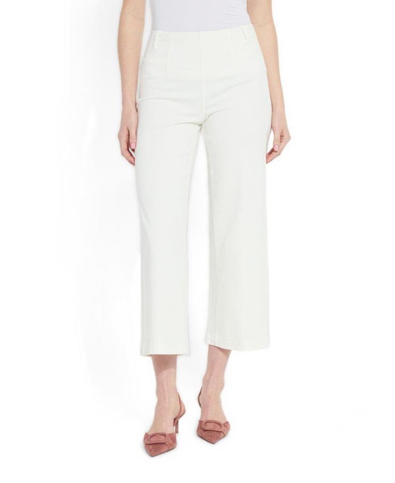 Women's Layton High-Rise Wide-Leg Cropped Jeans