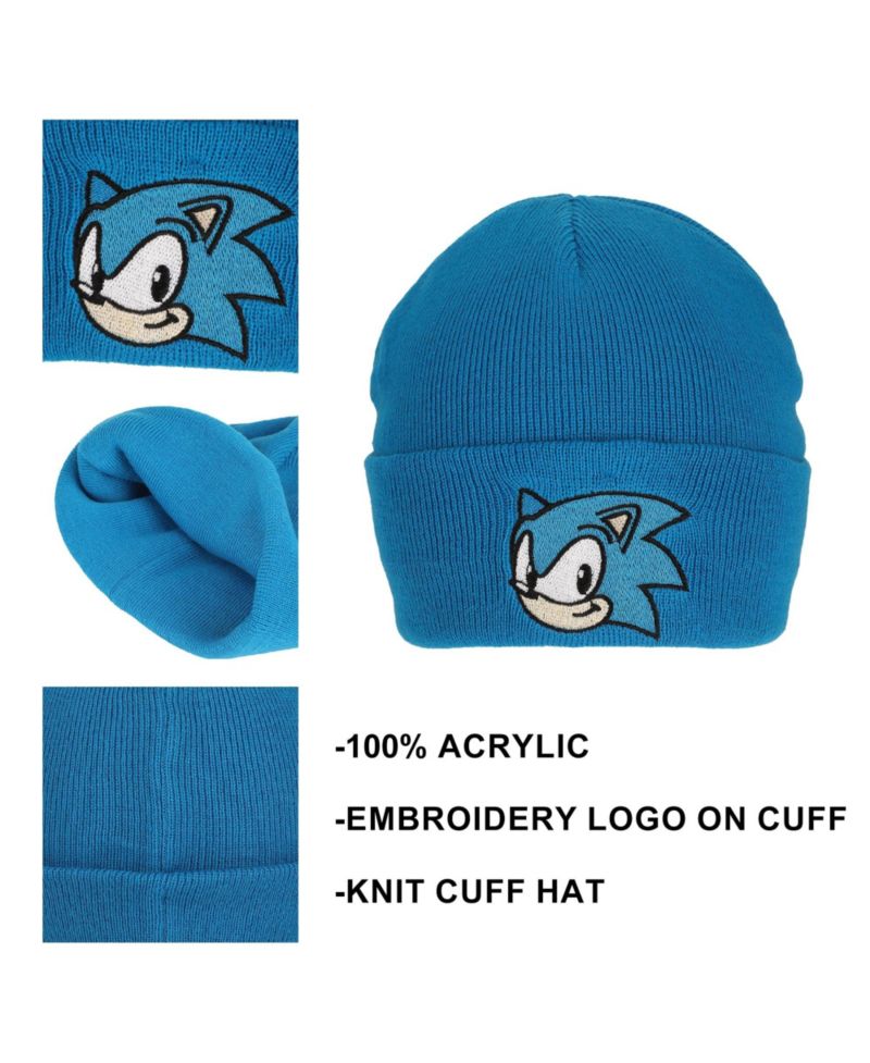 Men's Chucky Text Embroidery Acrylic Knit Standard Cuff Beanie