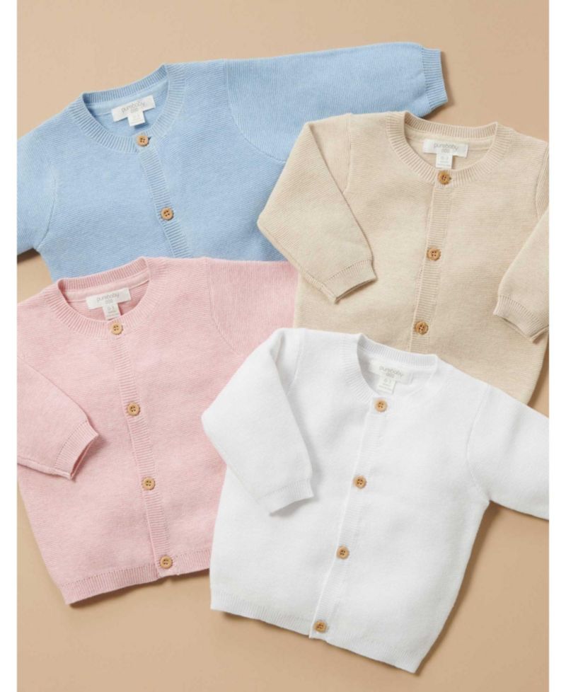 Baby Boys Textured Knit Cardigan
