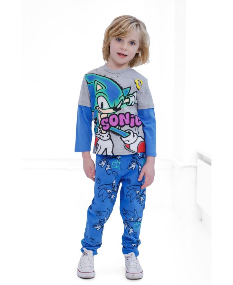 Little Boys Boys'(4-20) 2-Piece Tee and Fleece Pants Set