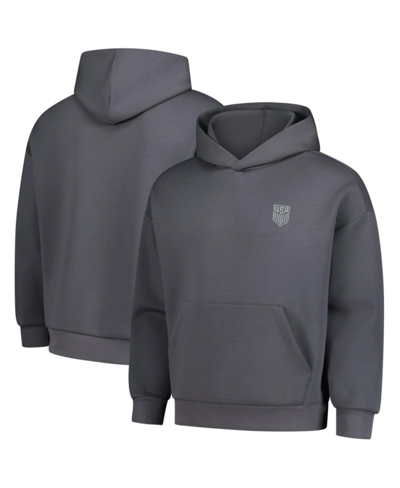 Men's Gray USMNT Luxe Signature Tri-Blend Pullover Hoodie