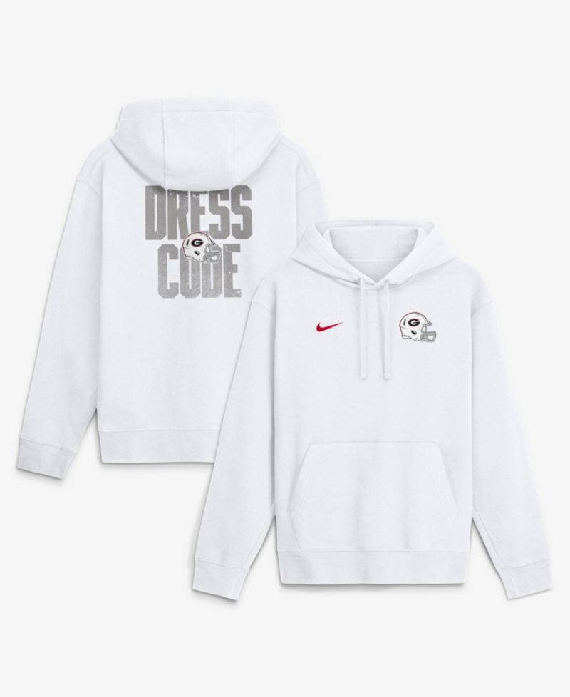 Men's White Georgia Bulldogs Whiteout Dress Code Hoodie