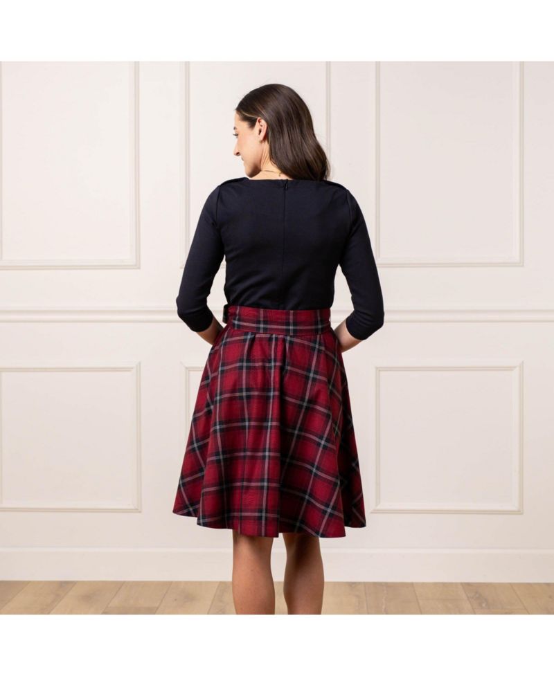Women's Hope and Henry Long Sleeve French Skater Dress