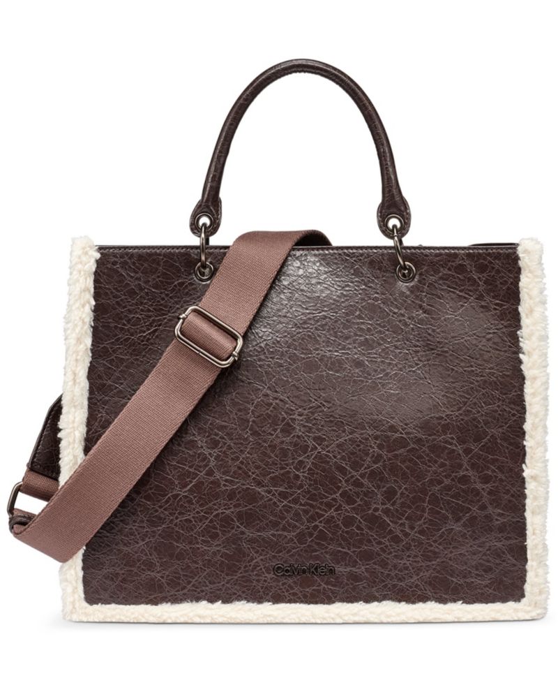 Kieran Medium Sherpa Tote Handbag