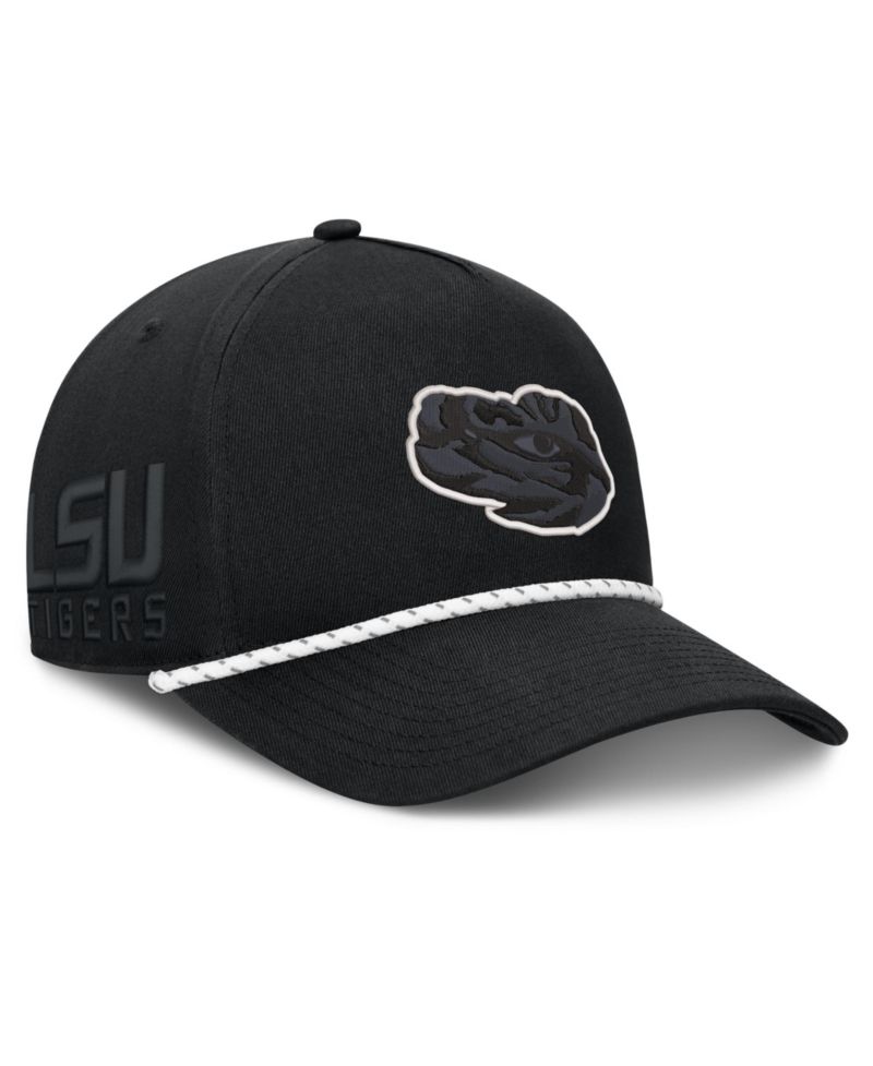 Men's Black LSU Tigers Undertone Rope Adjustable Hat