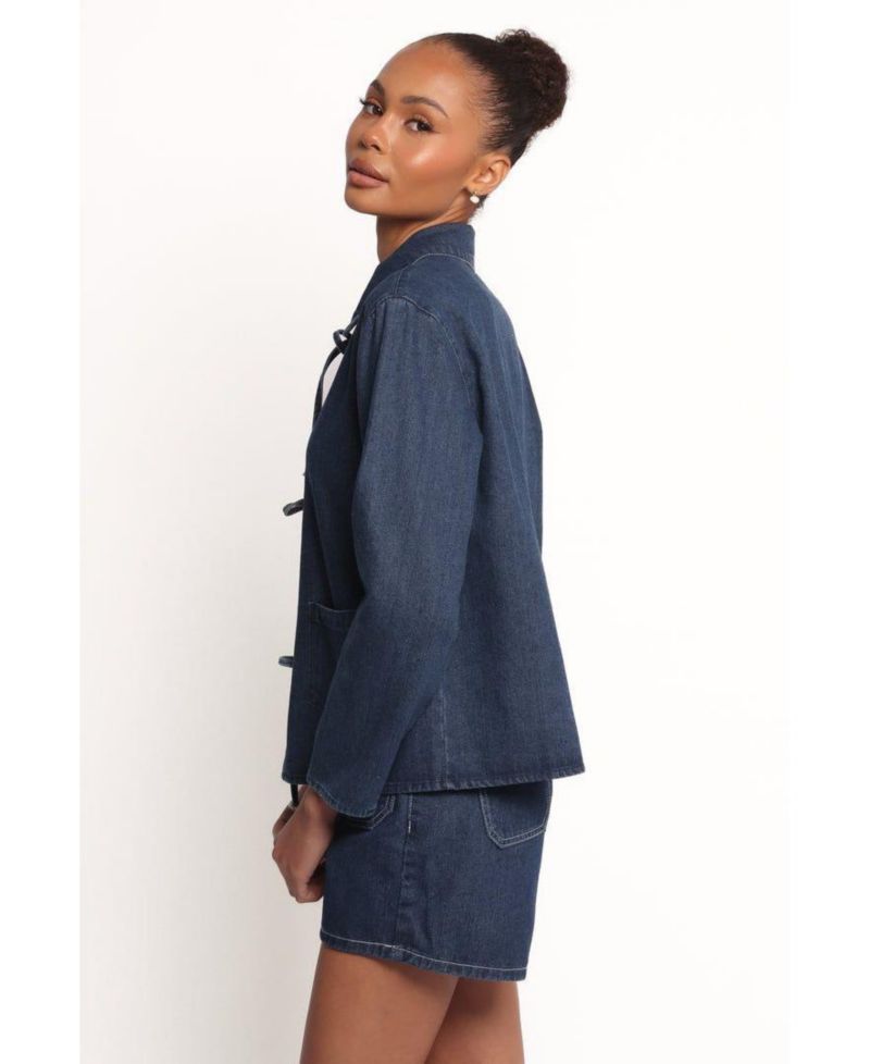 Women's Avon Bow Front Denim Shacket