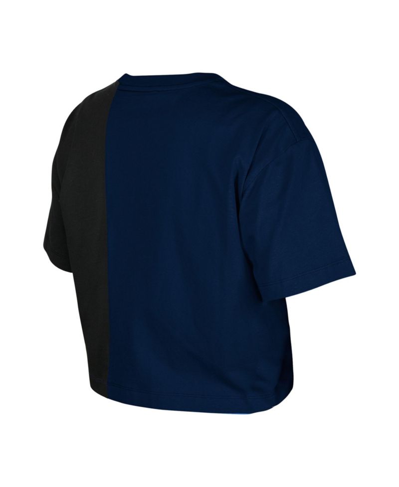 Women's Houston Astros Color Block Boxy Cropped T-Shirt