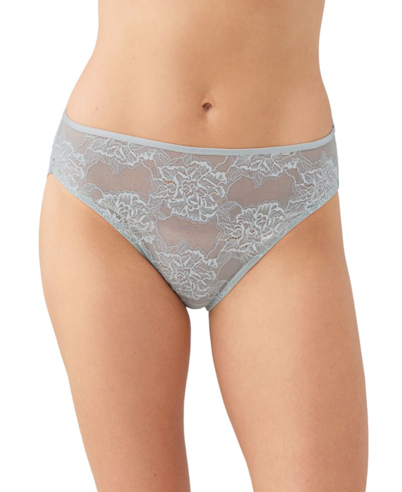 Women's Full Bloom Sheer Mesh Hi-Cut Brief
