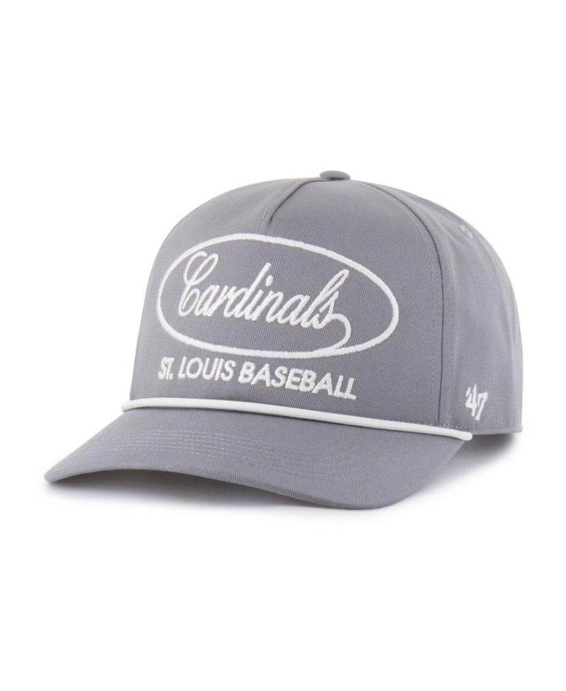 Men's Gray St. Louis Cardinals Foundational Hitch Adjustable Hat