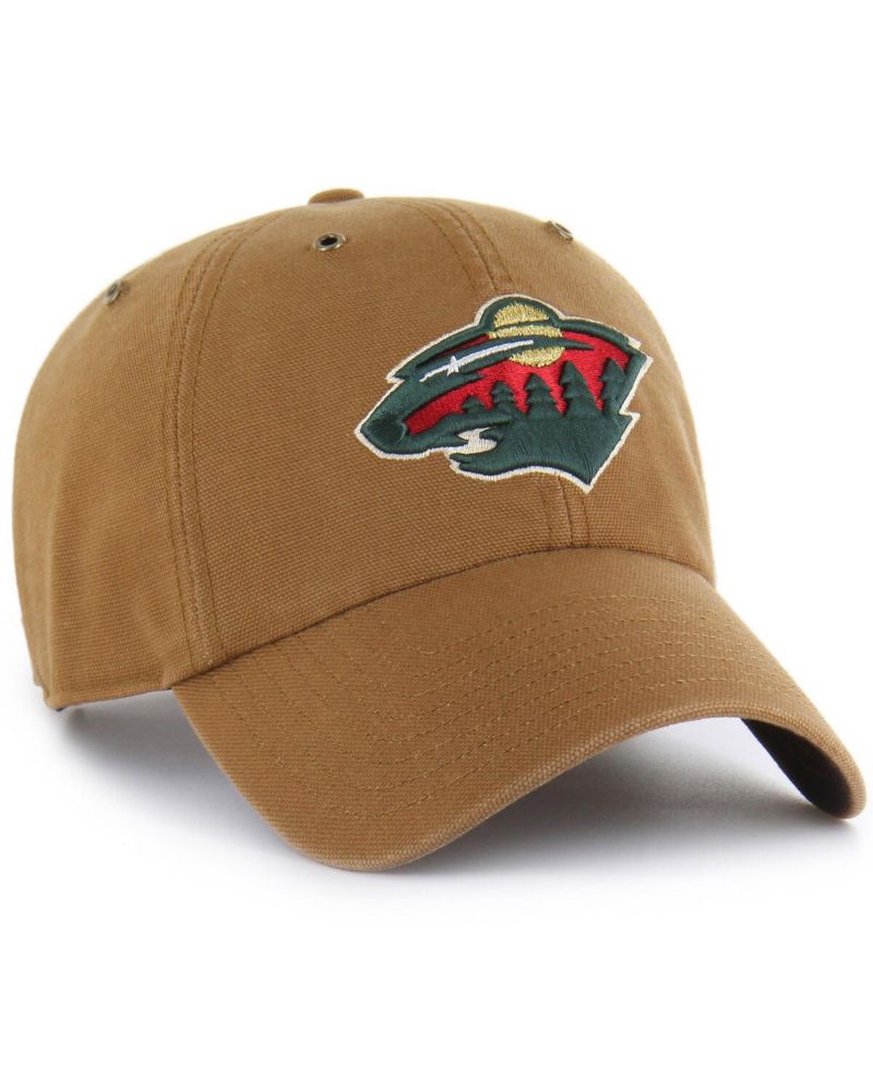 Carhartt x Men's Brown Minnesota Wild Clean Up Adjustable Hat