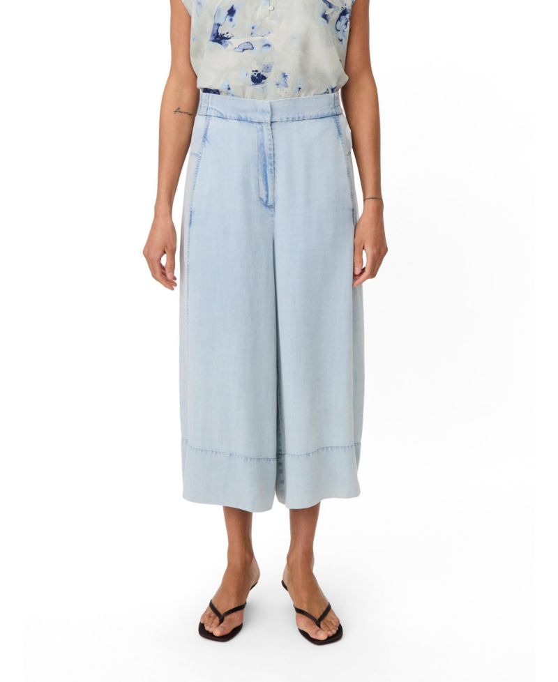 Women's Maportia Denim Wide-Leg Culotte Trouser