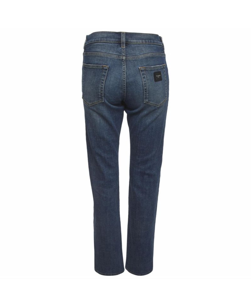 Women's Straight-Leg Mid-Rise Slim-Fit Jeans