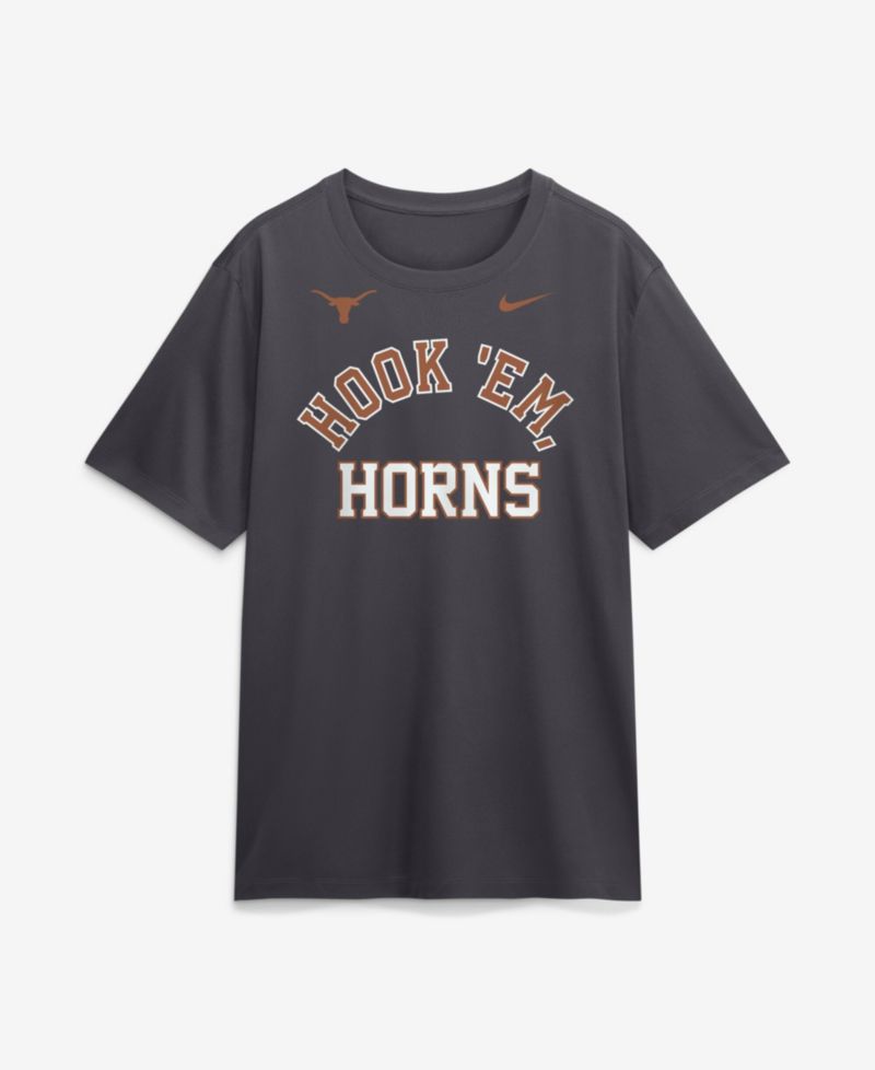 Men's Anthracite Texas Longhorns Primetime Arch Mantra Legend Dri-FIT T-Shirt