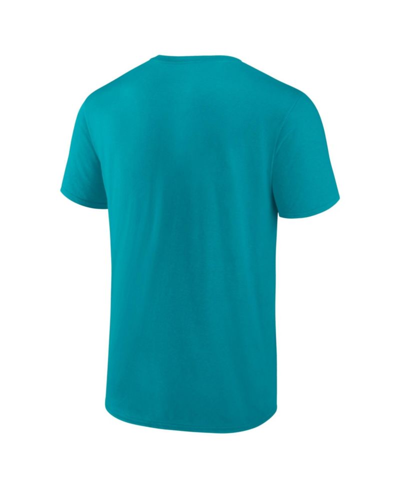 Men's Aqua Miami Dolphins Cotton Victory Arch T-Shirt