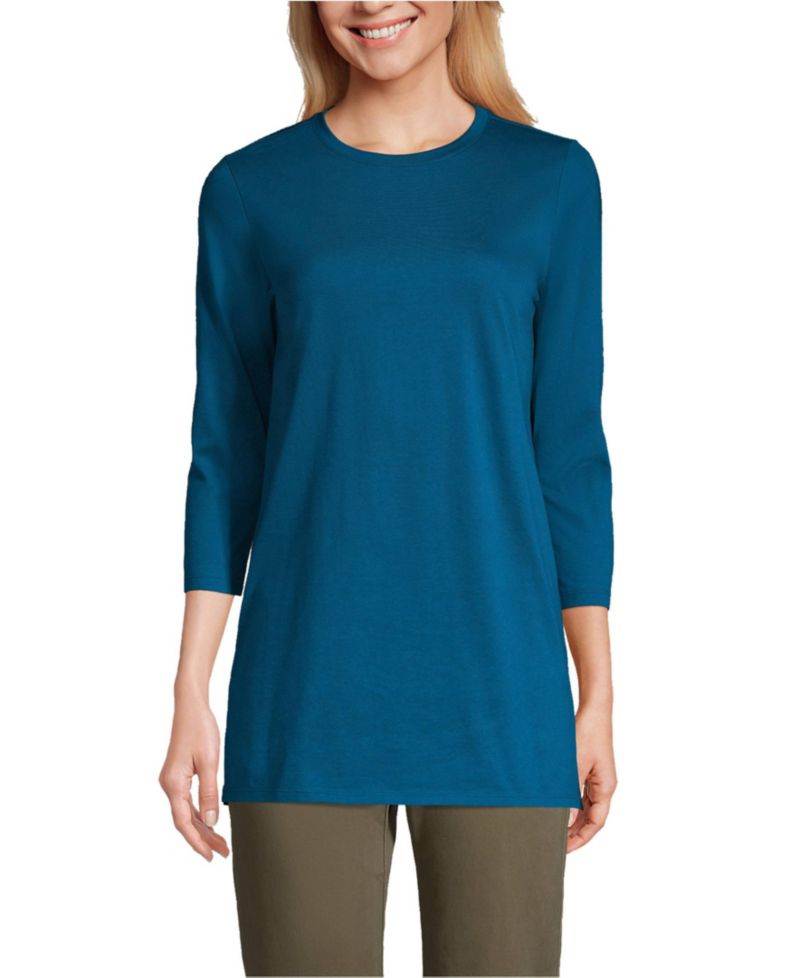 Women's 3/4 Sleeve Cotton Supima Tunic
