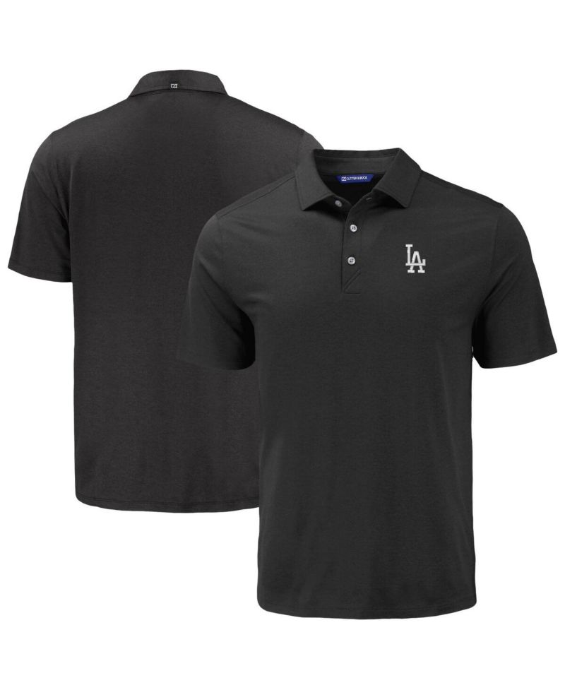 Men's Black Los Angeles Dodgers Coastline Epic Comfort Eco Polo
