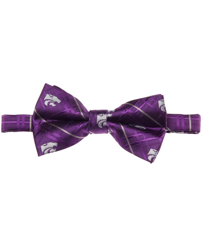 Men's Purple Kansas State Wildcats Oxford Bow Tie
