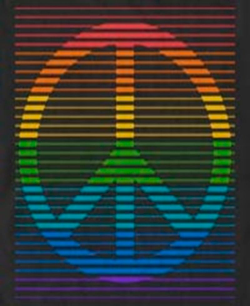 Men's Peace Rainbow Short Sleeve T-Shirt