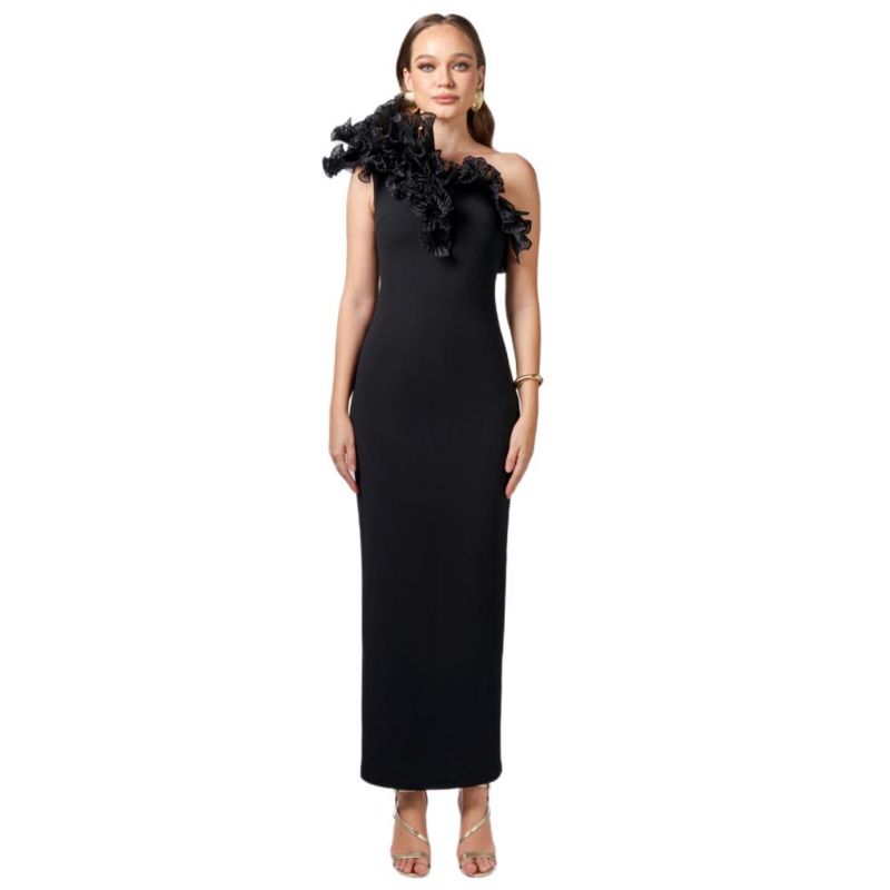 Women's Elena One Shoulder Ruffle Midaxi Dress